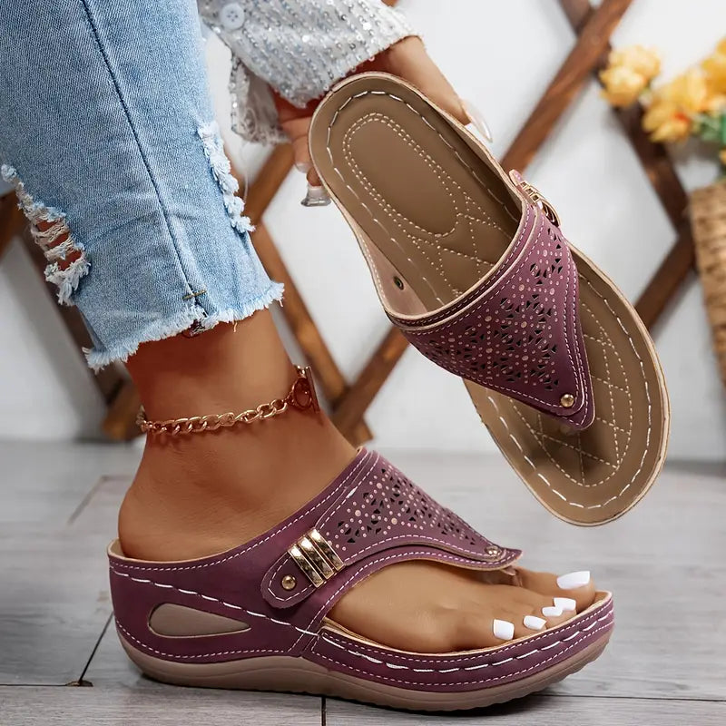 Sandales Compensées Femme Rose f2cee8f5-e33e-4064-ba1e-6183203c836b