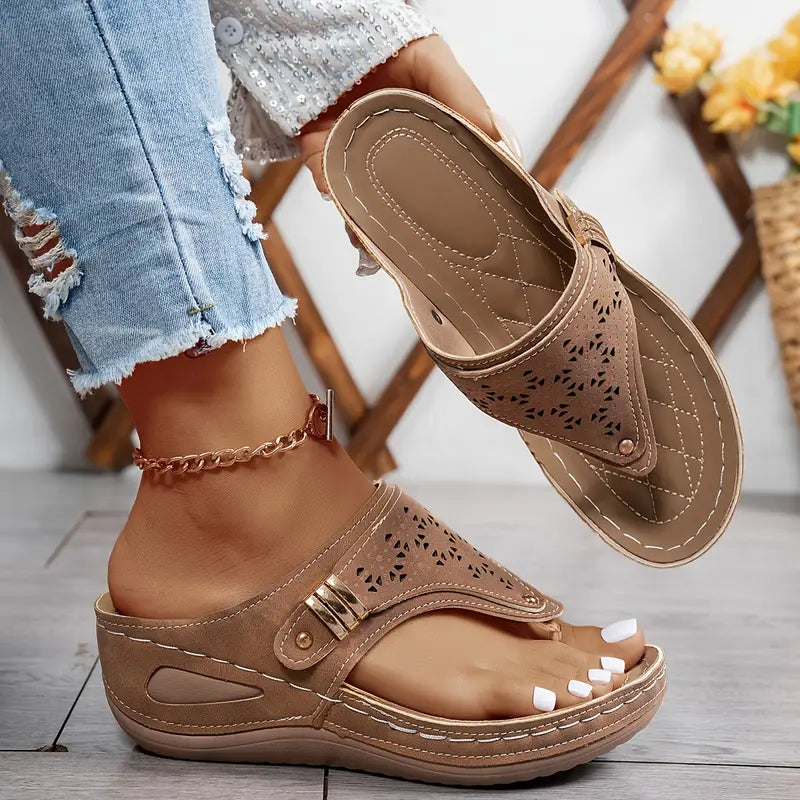 Sandales Compensées Femme Marron ef1f7f17-7750-44cf-bd46-cc9dd271244f